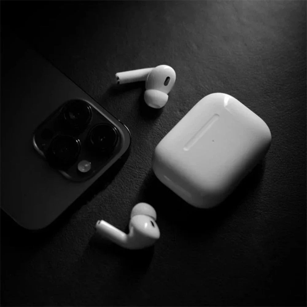 AirPods Pro 2nd Gen™ – Premium Wireless In-Ear Earbuds with Bluetooth 5.3, Noise Cancellation, Wireless Charging Case, Touch Controls, Mic, Water Resistance | iOS & Android Ready | 6-Month Warranty