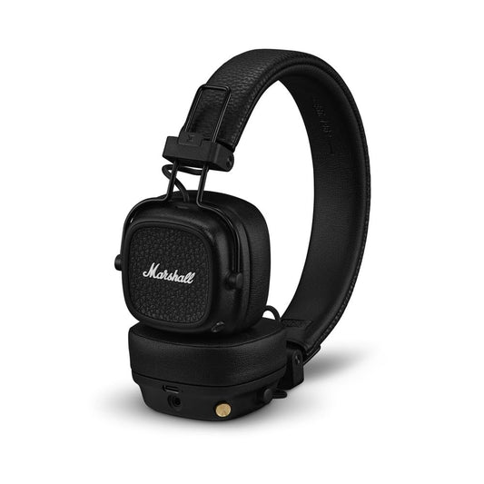 Marshall Major V – Wireless Bluetooth Headphones with Iconic Marshall Design, Custom-Tuned 40mm Drivers, 100+ Hour Battery Life, Fast Charging, Dual Mic for Calls, Foldable Travel-Friendly Build | Premium Sound | 1-Year Warranty | 14-Day Easy Returns