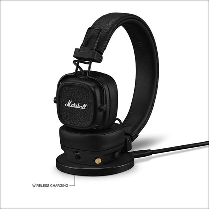 Marshall Major V – Wireless Bluetooth Headphones with Iconic Marshall Design, Custom-Tuned 40mm Drivers, 100+ Hour Battery Life, Fast Charging, Dual Mic for Calls, Foldable Travel-Friendly Build | Premium Sound | 1-Year Warranty | 14-Day Easy Returns