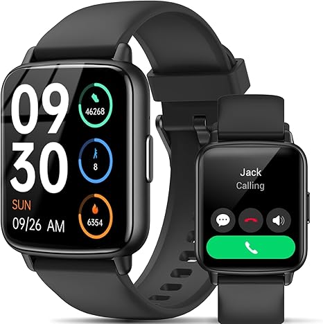 Smart Watch, 1.83" HD Smartwatch for Men Women (Answer/Make Calls), Fitness Watch with 100+ Sport Modes
