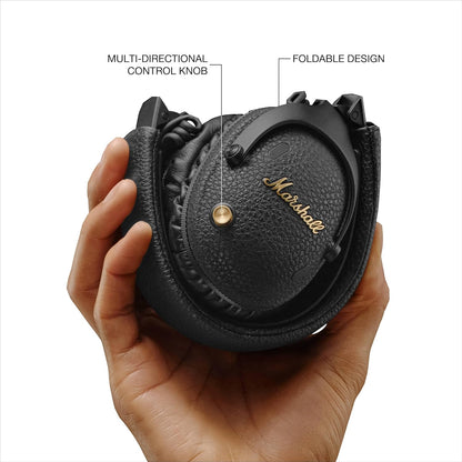 Marshall Monitor III Wireless Headphones – Up to 70H Playtime, Advanced ANC + Transparency Mode, Dynamic Spatial Audio, Foldable Travel-Ready Design, Signature Sound, Comfortable Over-Ear Fit + Free Hard Carry Case | 1-Year Warranty | Easy 14-Day Returns