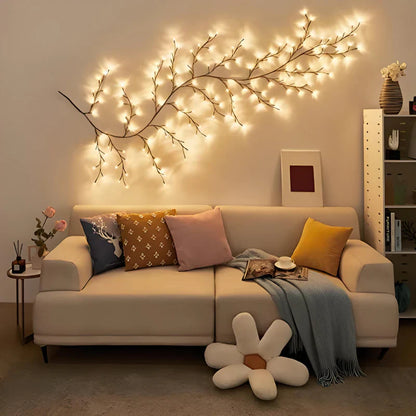 VineGlow: Enchanted Willow Vine Tree Light with 160 LED Fairy Lights & Remote Control for Magical Home Décor