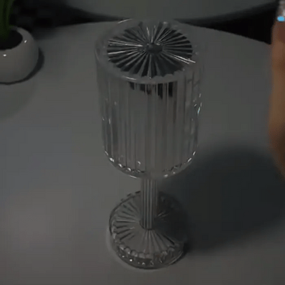 Brilla: Modern Crystal LED Table Lamp with 16-Color Changing RGB, Touch Control, USB Rechargeable & Diamond Cut Design