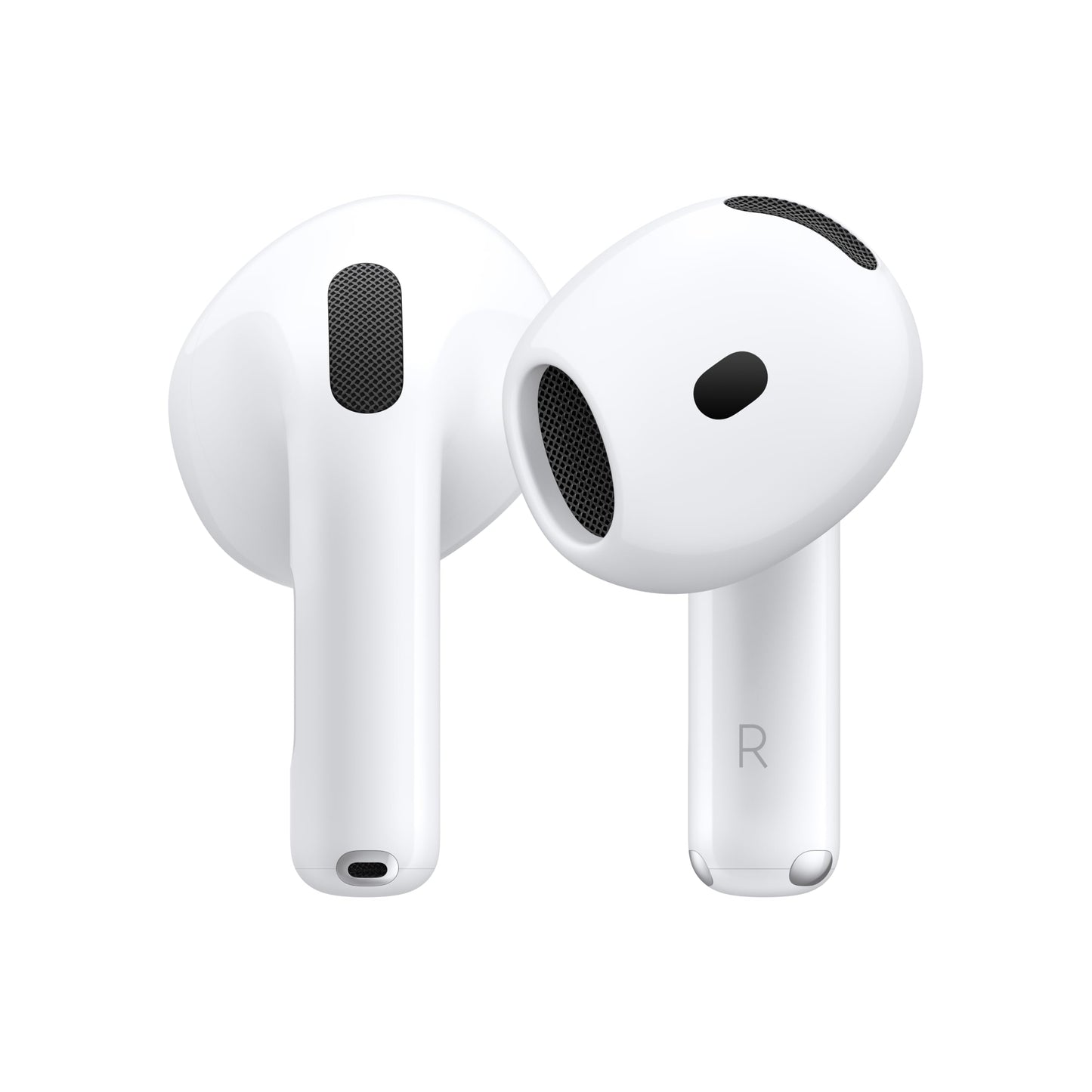 AirPods 4 – Active Noise Cancellation Earbuds, Personalized Spatial Sound, H2 Chip Performance, USB-C Charging Case, Wireless Charging, Clear Voice Mics, Comfort Fit  | 1-Year Warranty | Easy Returns | Buy 1, Get 1 Free + AppleCare+ (1 Year Free)