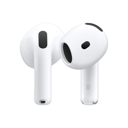 AirPods 4 – Active Noise Cancellation Earbuds, Personalized Spatial Sound, H2 Chip Performance, USB-C Charging Case, Wireless Charging, Clear Voice Mics, Comfort Fit  | 1-Year Warranty | Easy Returns | Buy 1, Get 1 Free + AppleCare+ (1 Year Free)