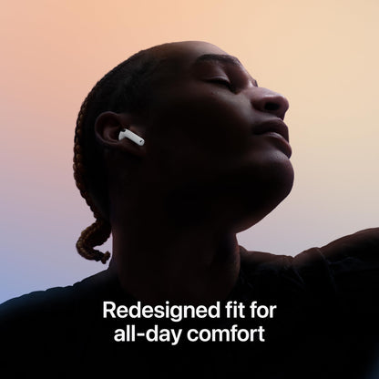 AirPods 4 – Active Noise Cancellation Earbuds, Personalized Spatial Sound, H2 Chip Performance, USB-C Charging Case, Wireless Charging, Clear Voice Mics, Comfort Fit  | 1-Year Warranty | Easy Returns | Buy 1, Get 1 Free + AppleCare+ (1 Year Free)